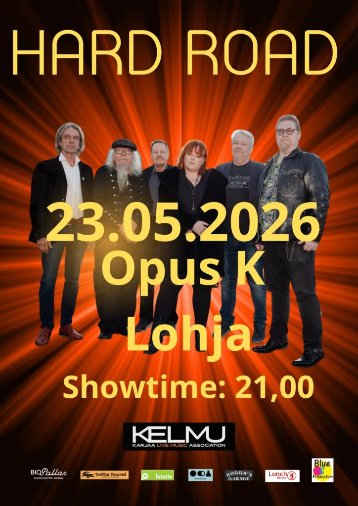 Hard Road 23.5.2026 klo 21, Opus K, Lohja