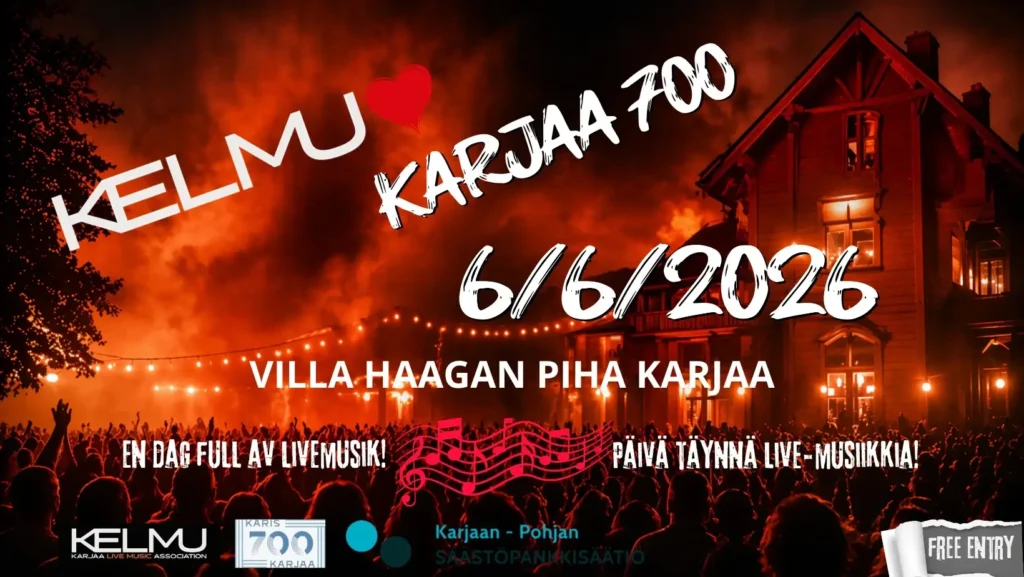 Kelmu ❤️ Karjaa 700 juliste